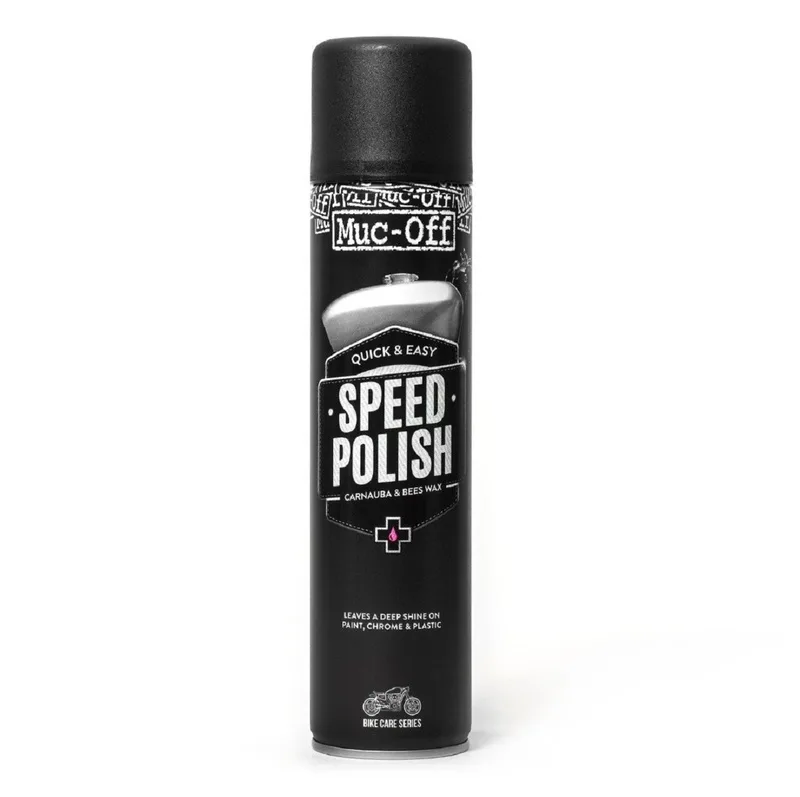 Pulimento (cera de carnauba) MUC-OFF Motorcycle Speed Polish - Spray 400ml (x12)