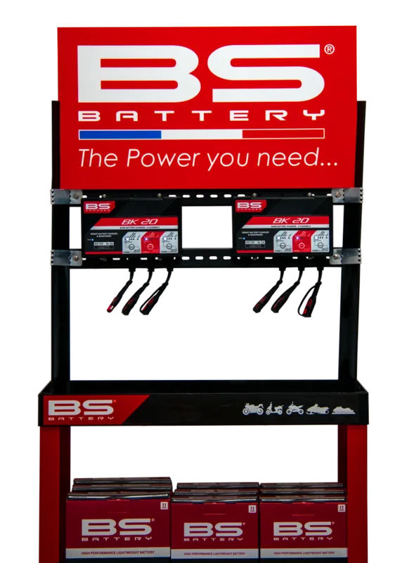 Expositor BS BATTERY + 2 cargadores BK20
