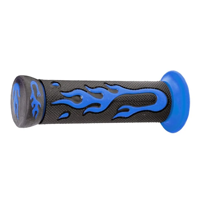 Par puños goma Negro/Azul. LLama