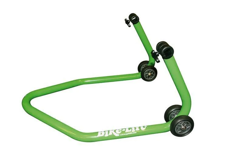 Caballete trasero BIKE LIFT universal verde con soportes en "V"- RS -17