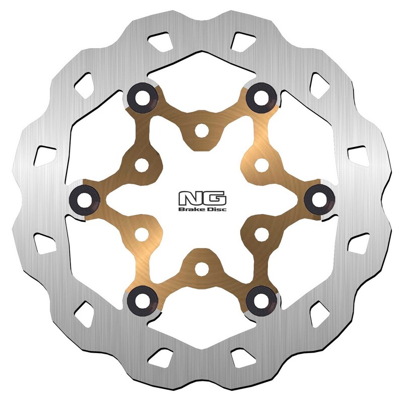 Disco de freno sobredimensionado NG BRAKES ondulado flotante