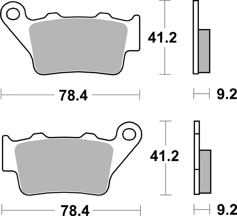 Pastillas de freno sinterizadas de competición Brembo 07BB02SX