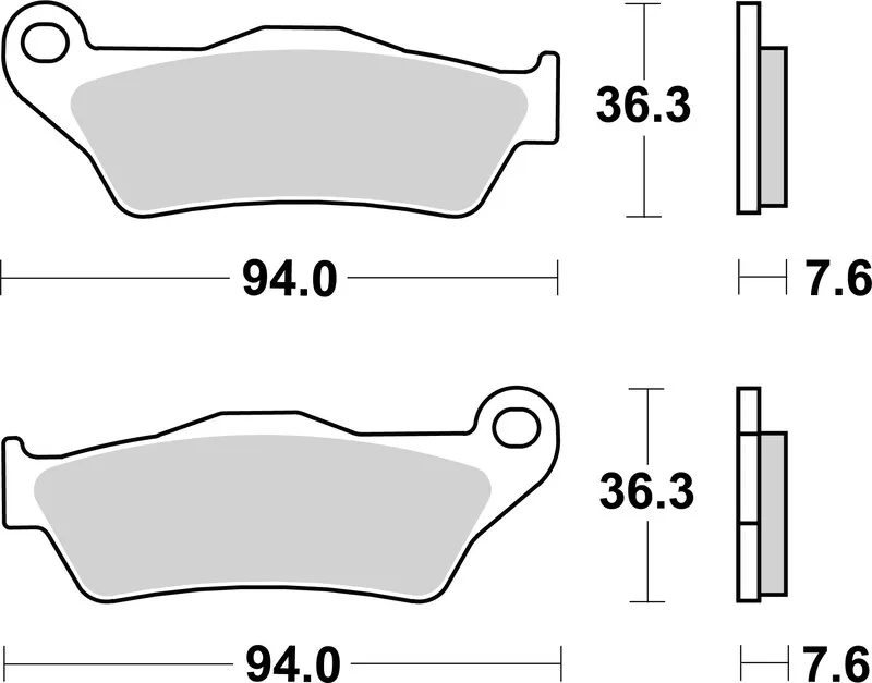 Pastillas de freno sinterizadas de competición Brembo 07BB04SX