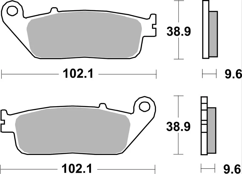Pastillas de freno sinterizadas Brembo 07HO41SA