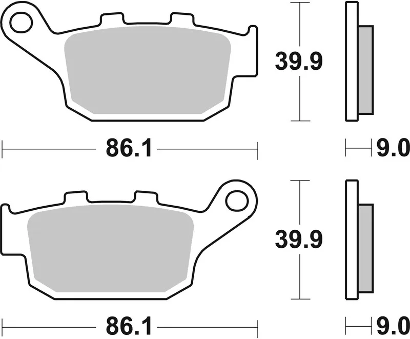 Pastillas de freno sinterizadas Brembo 07HO53SP