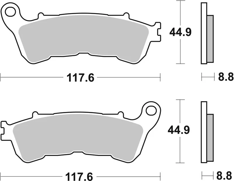 Pastillas de freno sinterizadas Brembo 07HO57SA