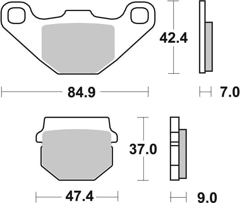 Pastillas de freno sinterizadas de competición Brembo 07KA07SX