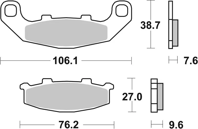 Pastillas de freno sinterizadas Brembo 07KA11SA