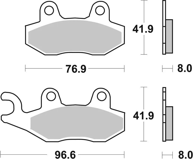 Pastillas de freno sinterizadas Brembo 07SU12SP