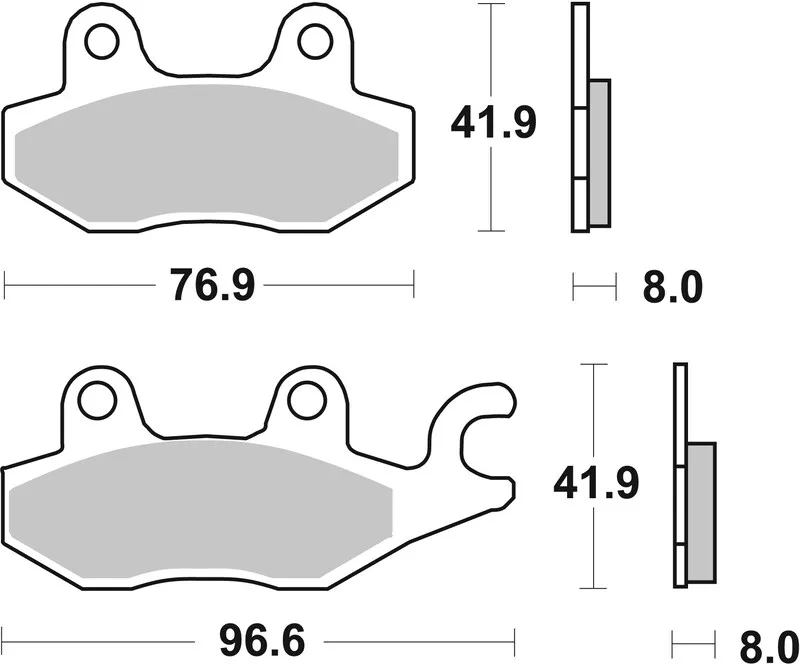 Pastillas de freno sinterizadas de competición Brembo 07YA22SX