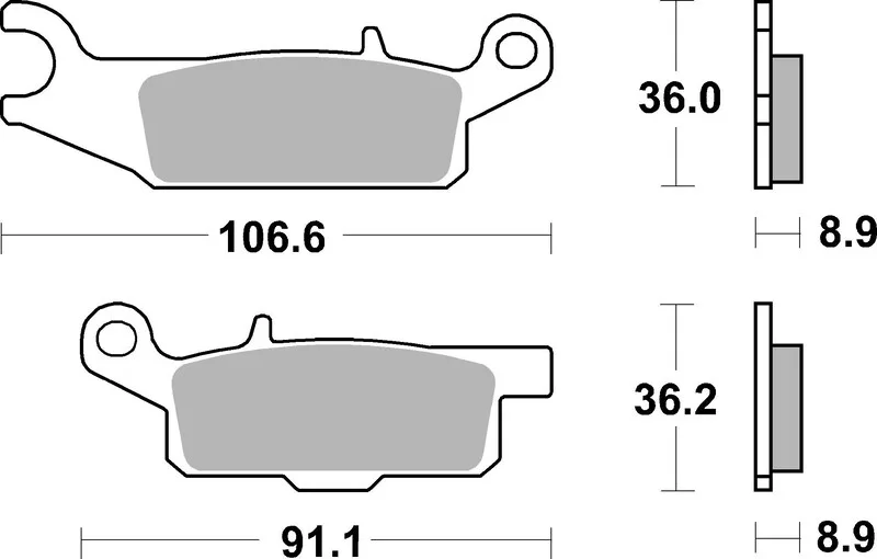 Pastillas de freno sinterizadas Brembo 07YA50SD