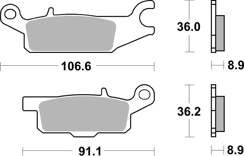 Pastillas de freno sinterizadas Brembo 07YA51SD