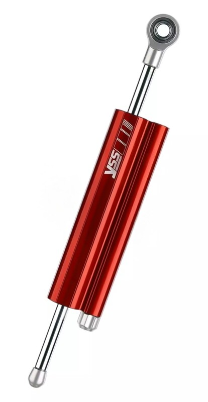 Amortiguador de dirección, carrera 120 mm, rojo,