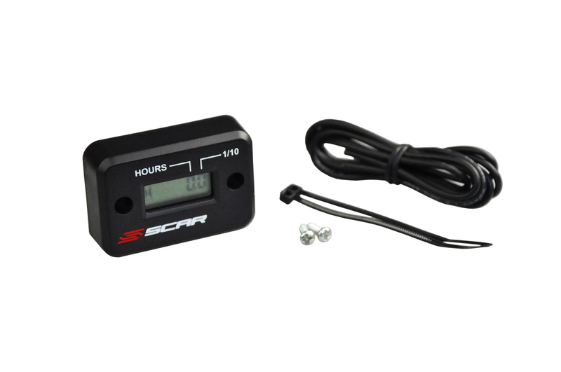 Cuentahoras SCAR cableado con velcro negro