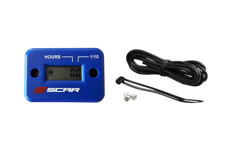 Cuentahoras SCAR cableado con velcro azul