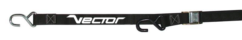 Eslinga VECTOR  - 38 mm - 2 ganchos tipo S (Ø 9 y 12 mm) - Negro