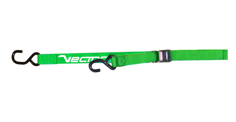 Eslinga VECTOR - 25 mm - bucle y 2 ganchos tipo S (Ø 9 mm) - Verde