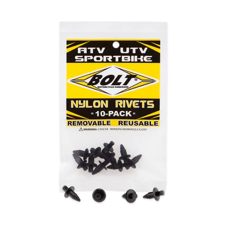 Pack 10 remachese plástico M6 BOLT