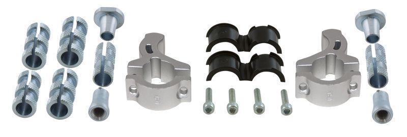 Kit de montaje de paramanos fijo RACETECH Ø22/28,6mm