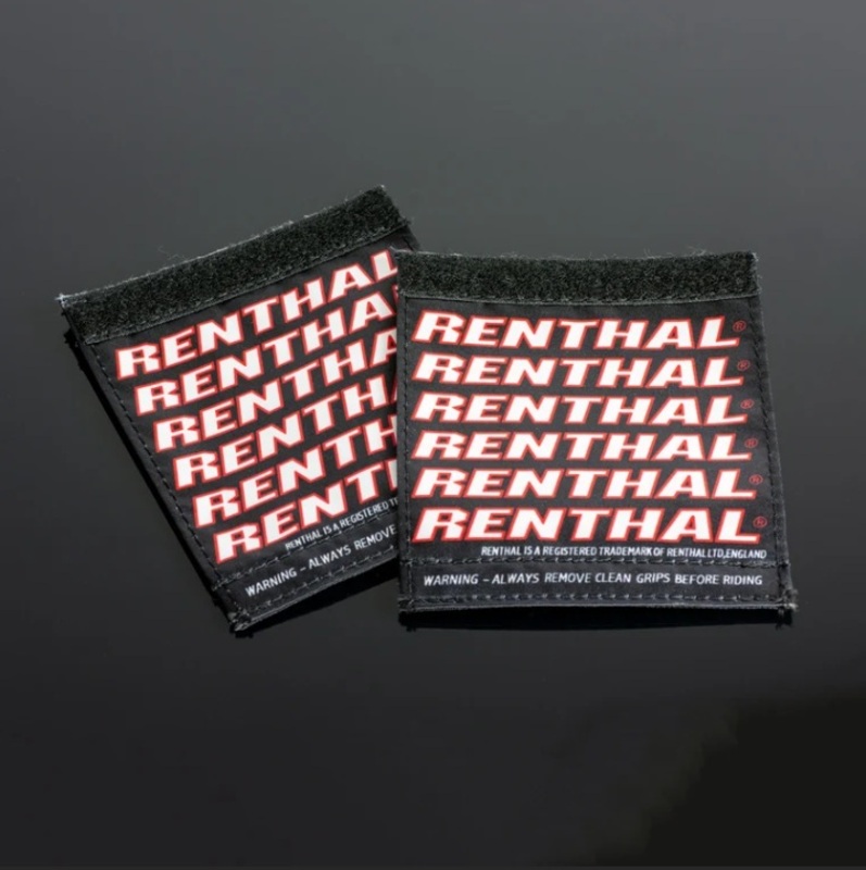 Protectores RENTHAL Clean Grips negro / rojo