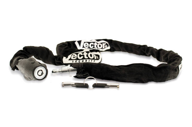 Candado de cadena para casco VECTOR HelmChain+ - Ø5mm / 1,2m