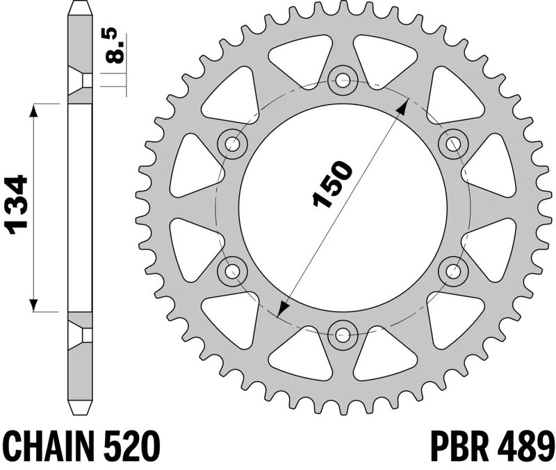 Corona PBR aluminio ultra-light 489 - 520