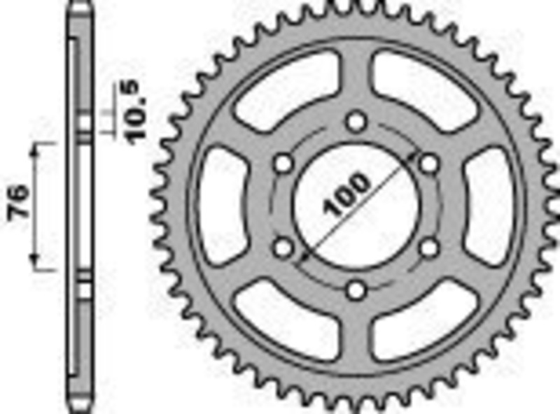 Corona PBR acero C45 estándar 825 - 530