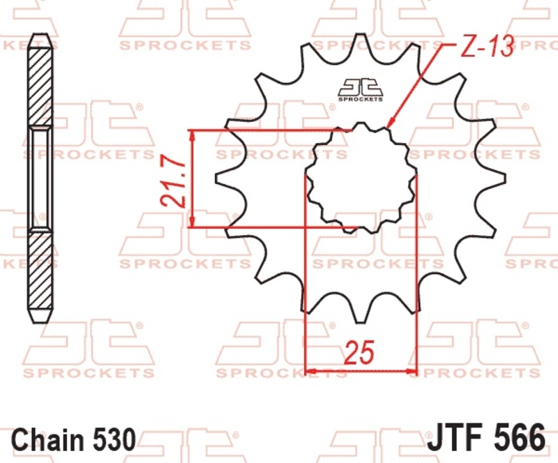Piñon JT SPROCKETS acero 566 - 530