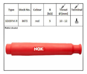 Pipa de bujía NGK - SD05FM-R
