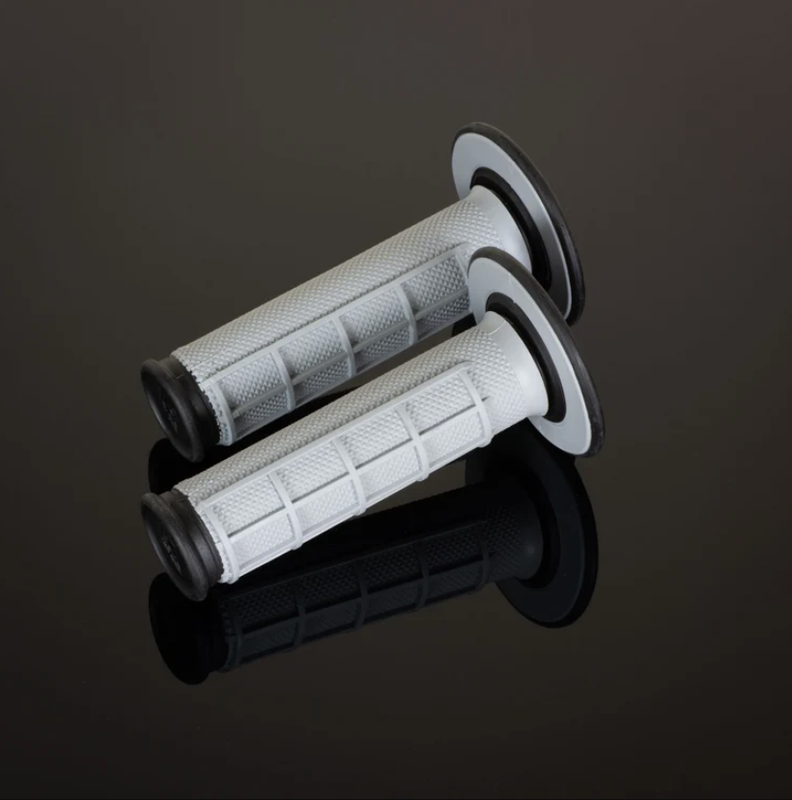 Puños Renthal Dual MX medio cuadradillo blando gris G151