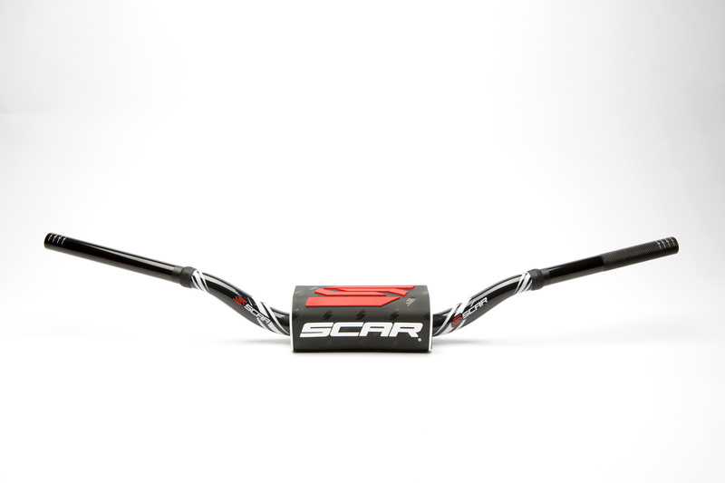 Manillar SCAR O² RC Color Ø28,6mm - Negro / Protector negro