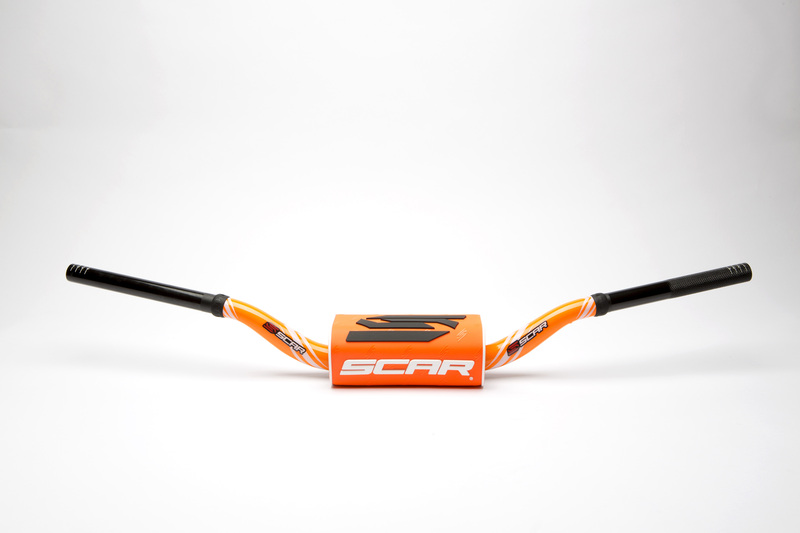 Manillar SCAR O² Color McGrath/Short Ø28,6mm - Naranja / Protector naranja