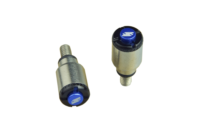 Purgadores de horquilla SCAR para horquillas WP/Marzocchi/Öhlins M4x0,7mm - Negro