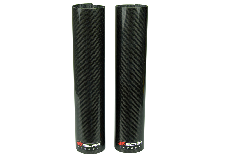 Protectores inferiores de horquilla SCAR 240x52mm - Carbono