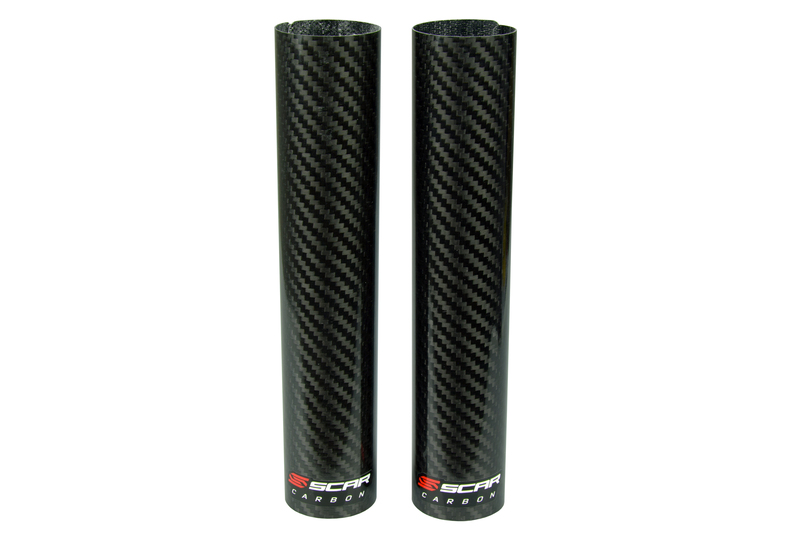 Protectores inferiores de horquilla SCAR 220x45mm - Carbono