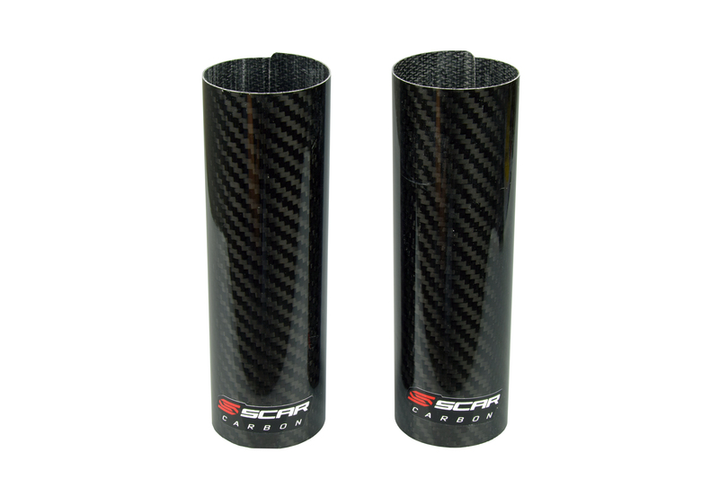 Protectores superiroes de horquilla SCAR 160x52mm - Carbono