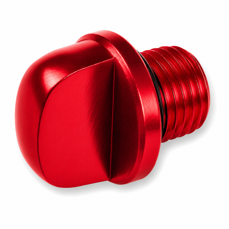 Tapon de llenado de aceite scooter V PARTS aluminio - Rojo