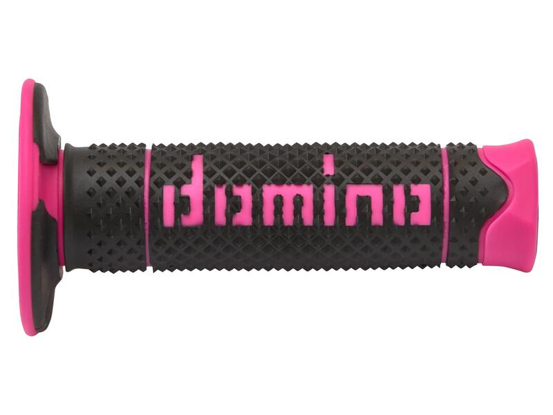 Puños DOMINO FULL GRIP A260 color negro / amarillo fluor