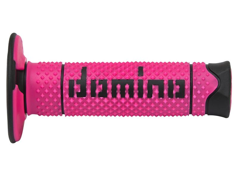 Puños DOMINO FULL GRIP A260 color negro / amarillo fluor