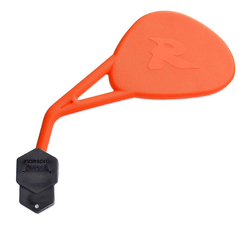 Retrovisor izquierdo universal HIGHSIDER smart Enduro R (homologado) con brida naranja