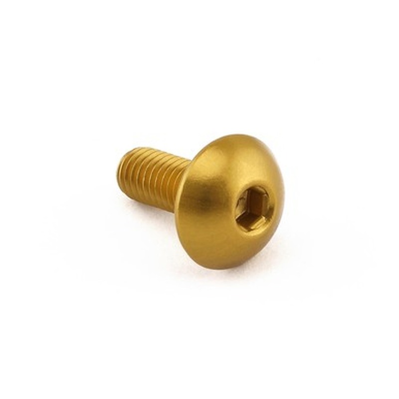 Tornillo aluminio PRO-BOLT cabeza abombada M5 x 12,00mm (paso 0,80mm) - Oro