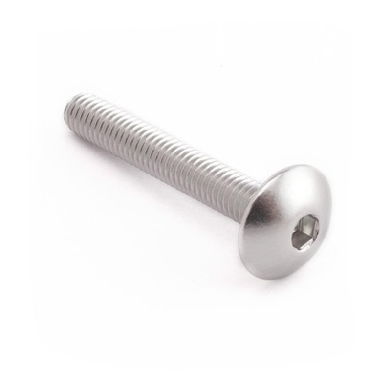 Tornillo aluminio PRO-BOLT cabeza abombada M6 x 40,00mm (paso 1,00mm) - Plata