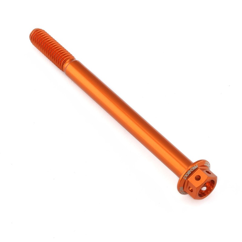 Tornillo aluminio racing PRO-BOLT Race Spec cabeza hexagonal taladrada M6 x 75,00mm (paso 1,00mm) - Naranja