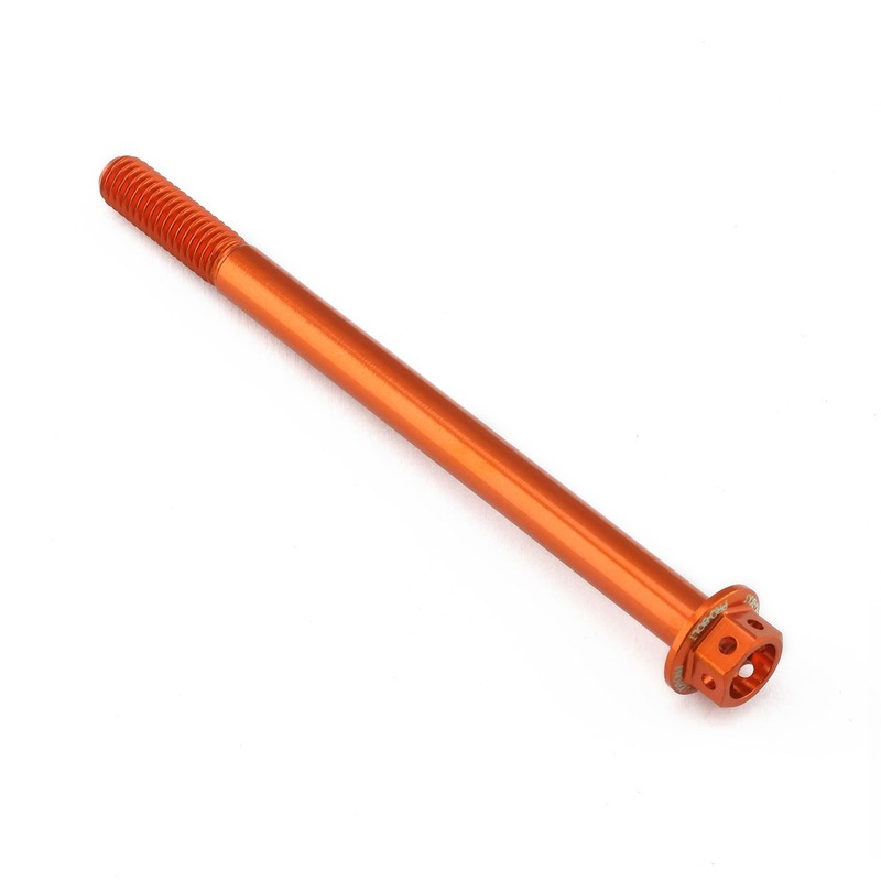 Tornillo aluminio racing PRO-BOLT Race Spec cabeza hexagonal taladrada M6 x 85,00mm (paso 1,00mm) - Naranja