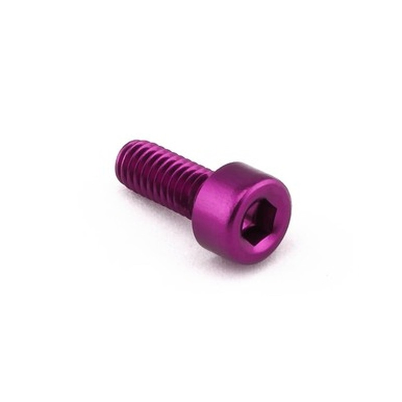 Tornillo aluminio PRO-BOLT cabeza cilíndrica M4 x 10,00mm (paso 0,70mm) - Violeta