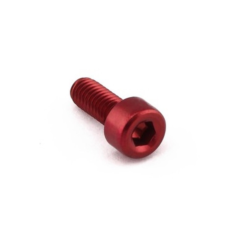 Tornillo aluminio PRO-BOLT cabeza cilíndrica M4 x 10,00mm (paso 0,70mm) - Rojo