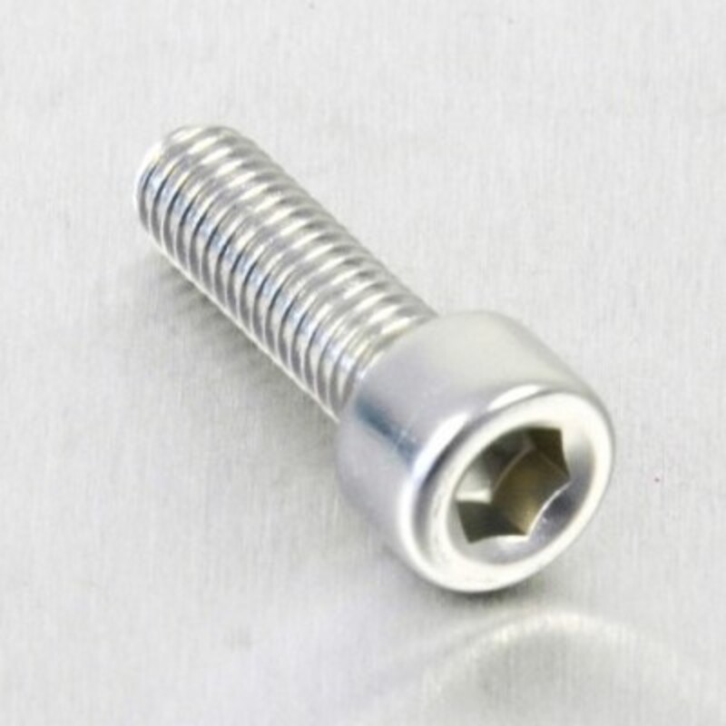 Tornillo aluminio PRO-BOLT cabeza cilíndrica M5 x 16,00mm (paso 0,80mm) - Plata