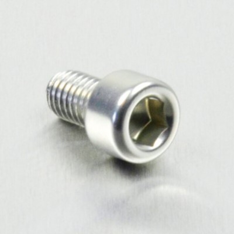 Tornillo aluminio PRO-BOLT cabeza cilíndrica M6 x 10,00mm (paso 1,00mm) - Plata