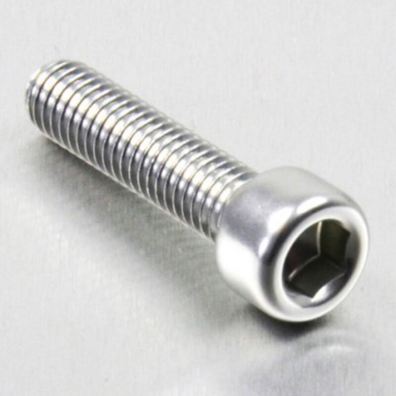 Tornillo aluminio PRO-BOLT cabeza cilíndrica M6 x 25,00mm (paso 1,00mm) - Plata