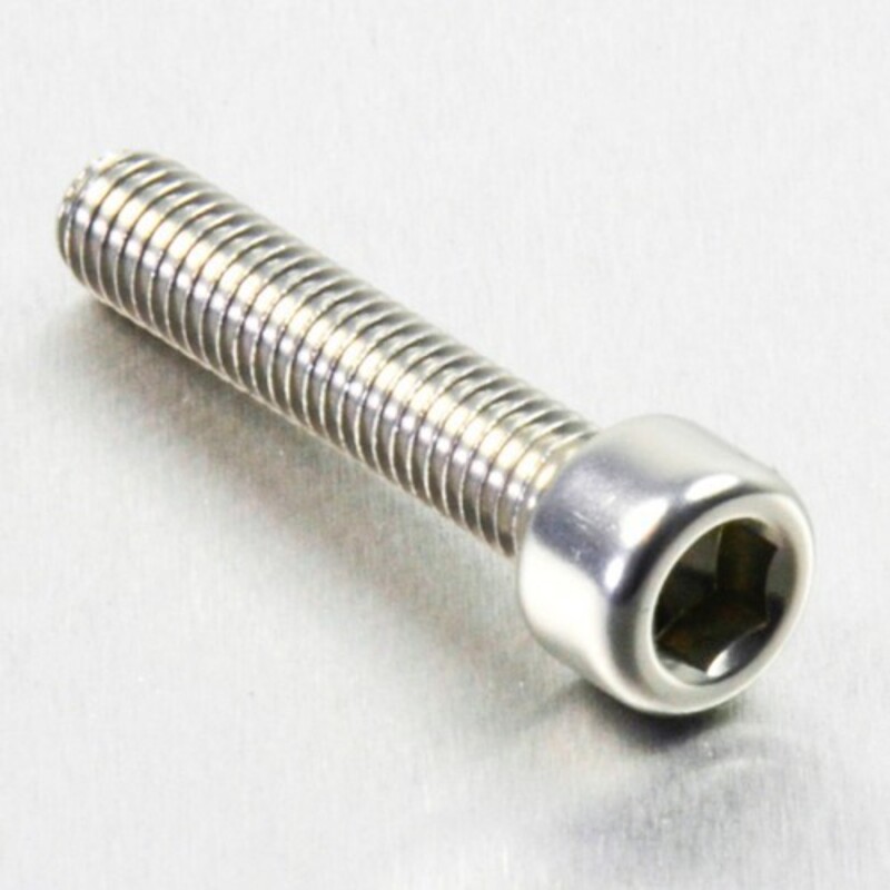 Tornillo aluminio PRO-BOLT cabeza cilíndrica M6 x 30,00mm (paso 1,00mm) - Plata